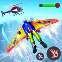 Flying Jetpack Hero Crime 3D Fighter Simulator
